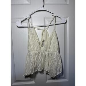 Urban Outfitters Spring Cream Flowy Tank